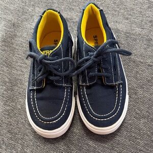 Sperry Kids Navy and Yellow Sneakers